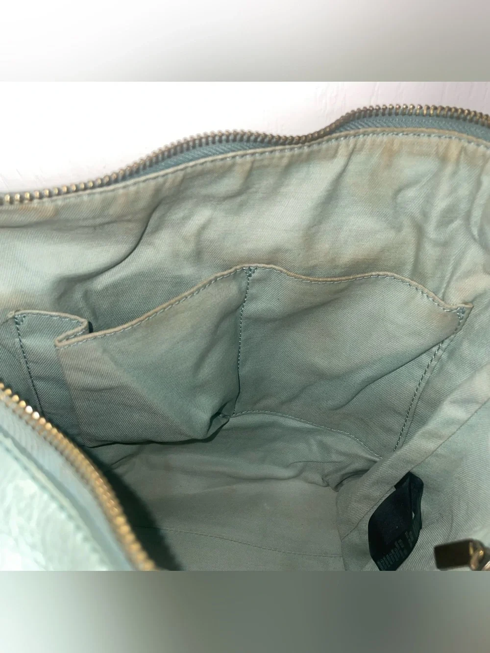 Fossil Leather Sea Green Mint Crossbody Shoulder Bag Boho Tahoe Indie Resortwear